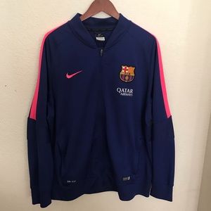 Nike Dri Fit FC Barcelona Tiempo line up zip up jacket